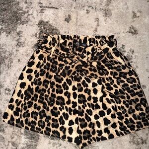 Leopard Print Women's Shorts